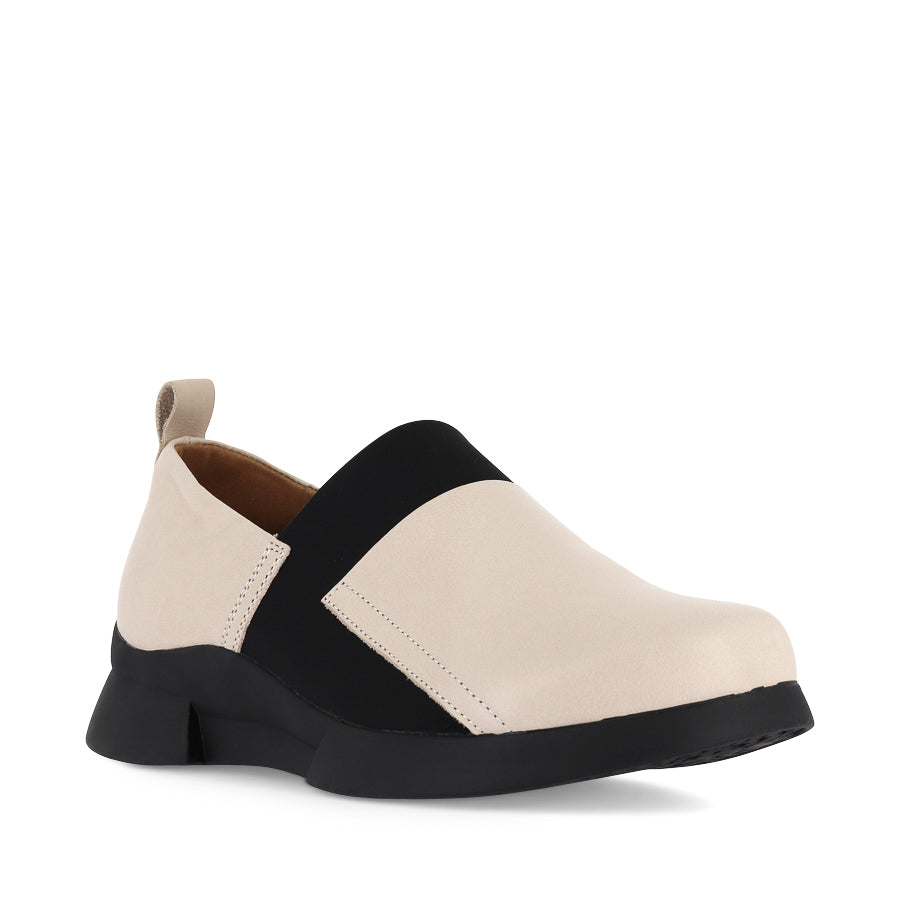 JAMAICA - NAKED LEATHER BLACK TRIM