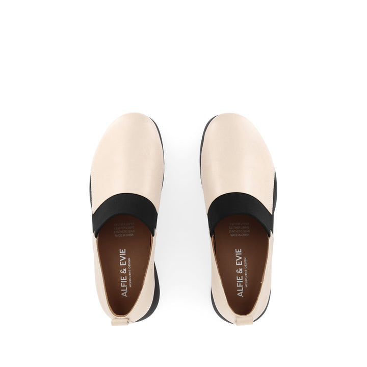 JAMAICA - NAKED LEATHER BLACK TRIM