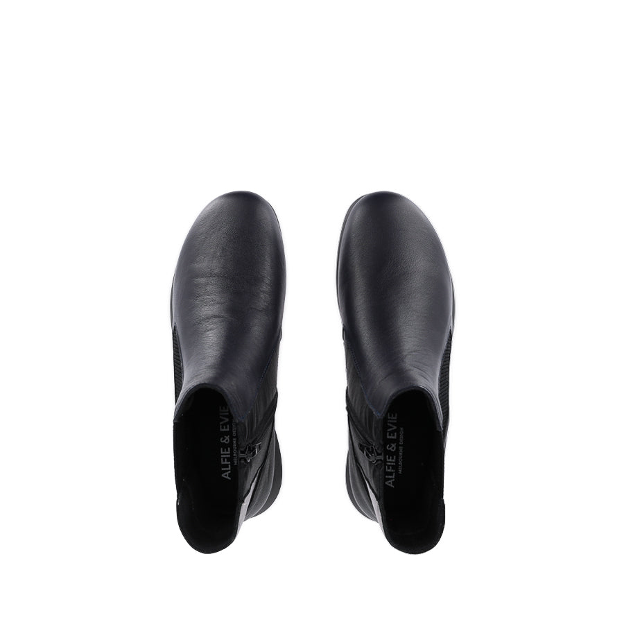 JUNIOR - DEEP OCEAN BLACK LEATHER