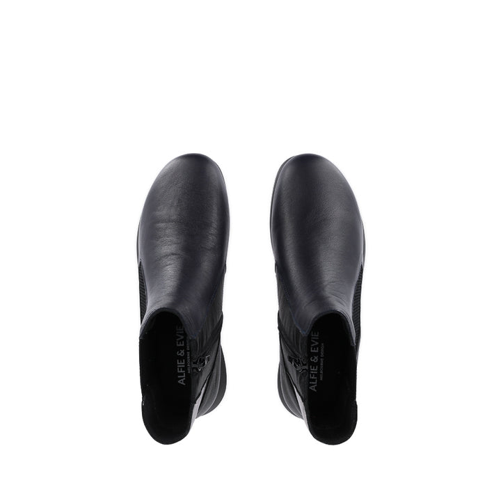 JUNIOR - DEEP OCEAN BLACK LEATHER