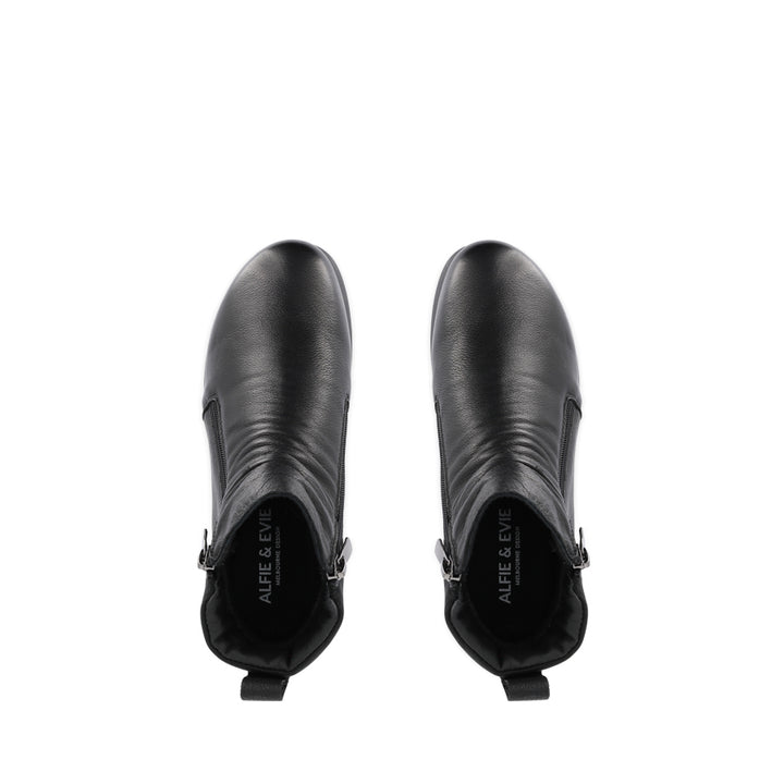 JUSTICE - BLACK LEATHER BLACK COMBINATION