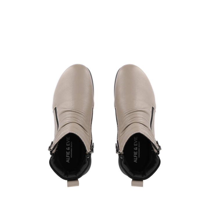 JUSTICE - MUSHROOM LEATHER BLACK COMBINATION