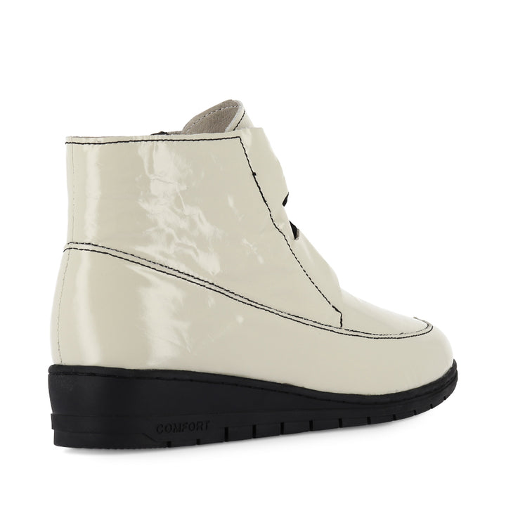 VOLUME - ECRU CRUSH PATENT LEATHER