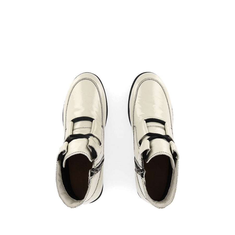 VOLUME - ECRU CRUSH PATENT LEATHER