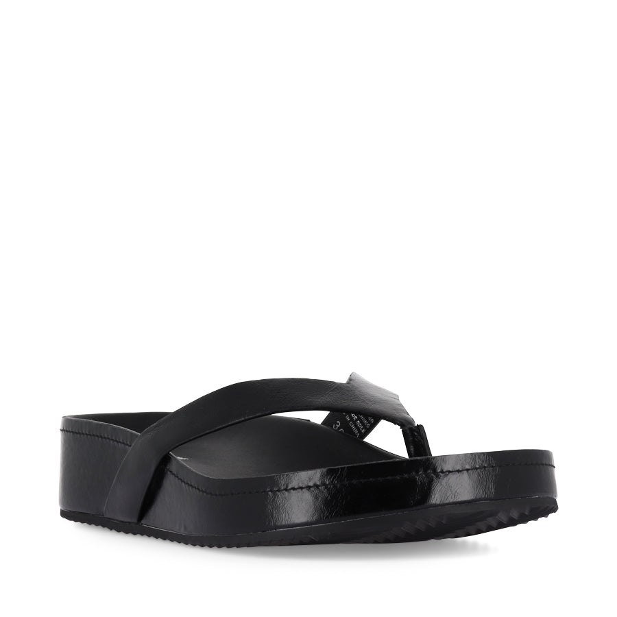 AKIKO - BLACK OILY CRINKLE LEATHER