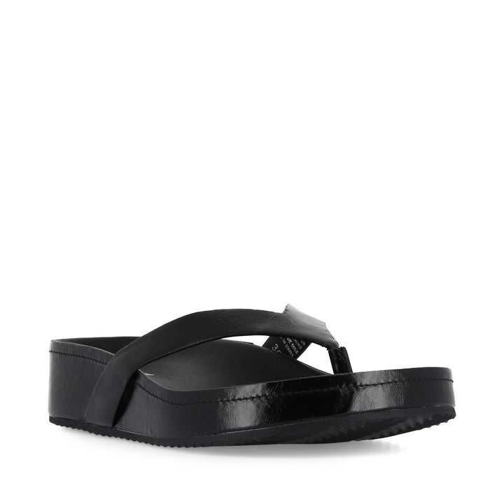 AKIKO - BLACK OILY CRINKLE LEATHER