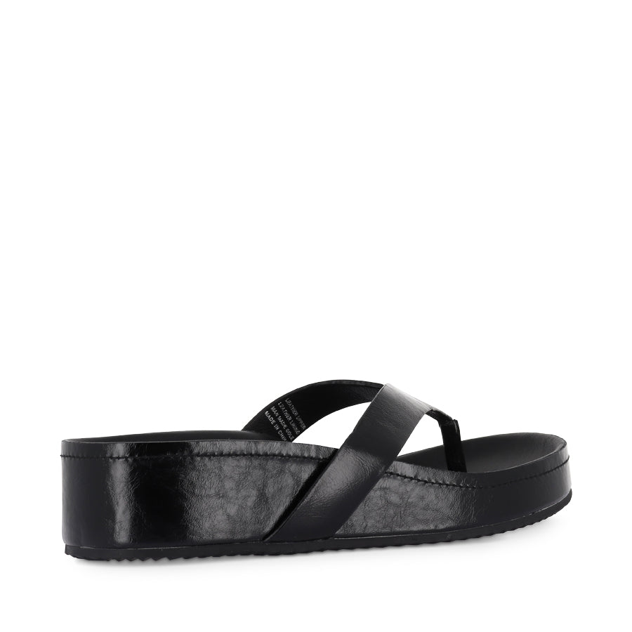 AKIKO - BLACK OILY CRINKLE LEATHER