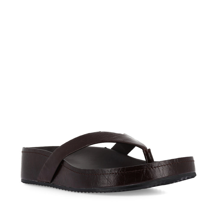 AKIKO - CHOC OILY CRINKLE LEATHER