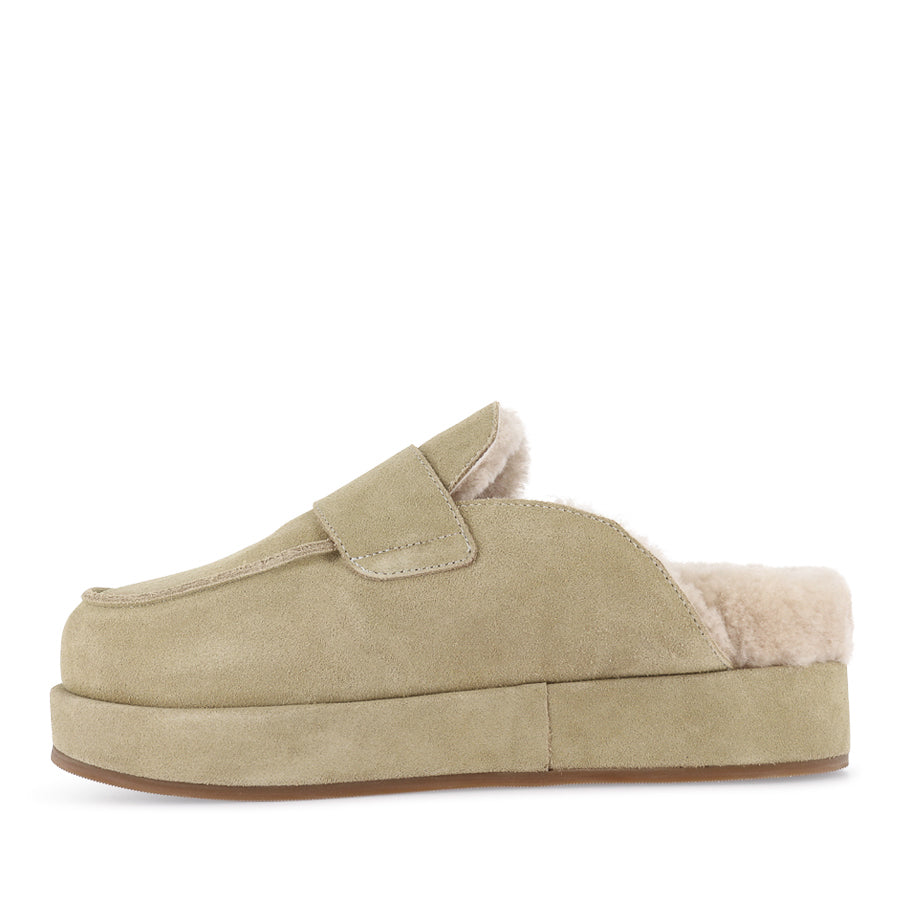 BURKLEY - DUNE SUEDE SHEARLING