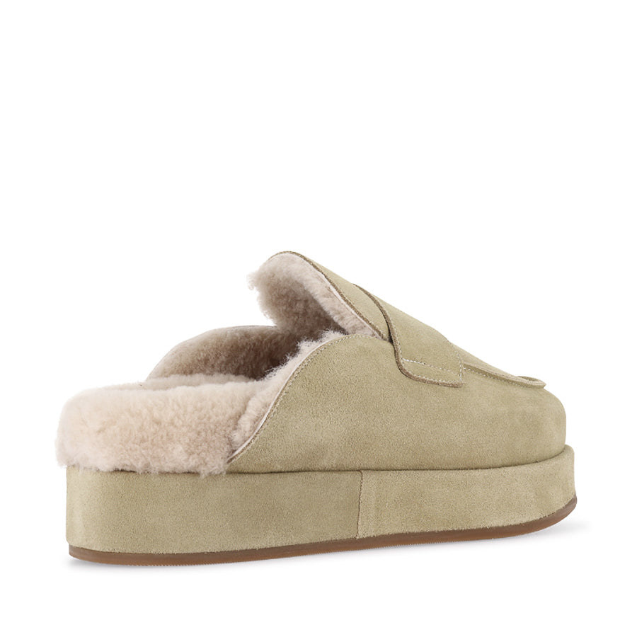 BURKLEY - DUNE SUEDE SHEARLING