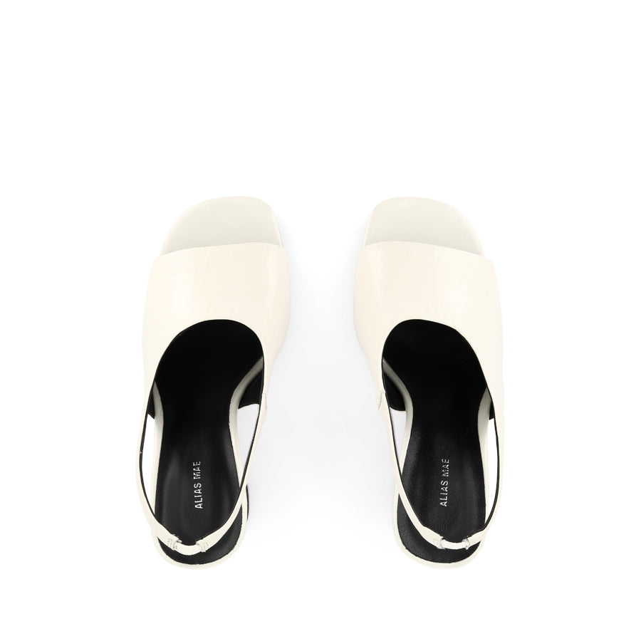 JACKIE - IVORY OILY CRINKLE LEATHER