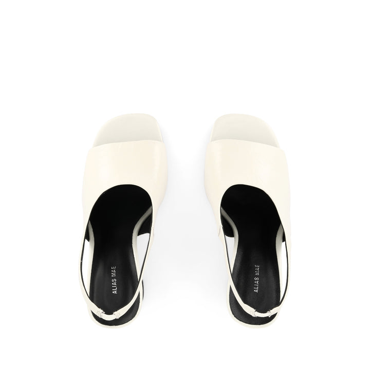JACKIE - IVORY OILY CRINKLE LEATHER