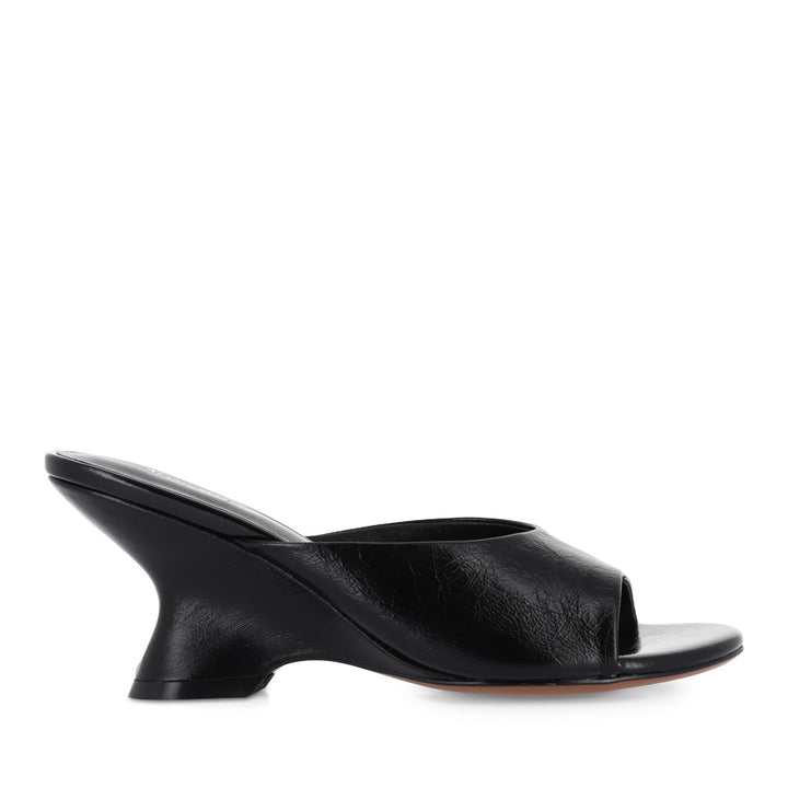 MINA - BLACK OILY CRINKLE LEATHER
