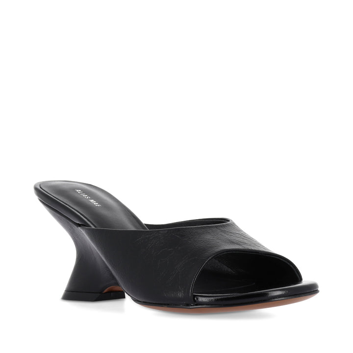 MINA - BLACK OILY CRINKLE LEATHER