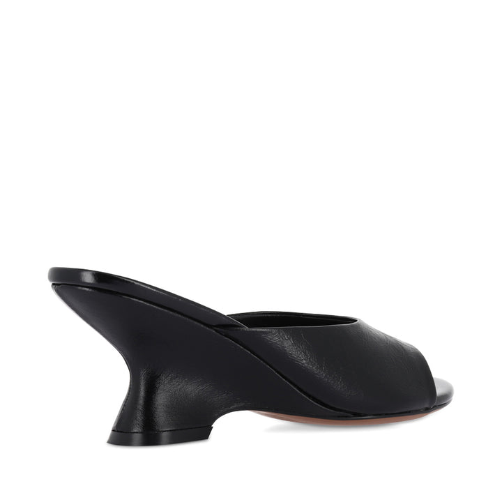 MINA - BLACK OILY CRINKLE LEATHER