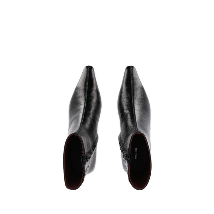 TABITHA - BLACK OILY CRINKLE LEATHER