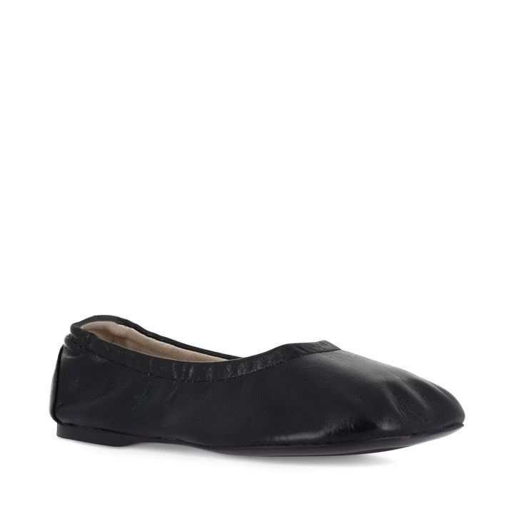 THERESA - BLACK OILY CRINKLE LEATHER