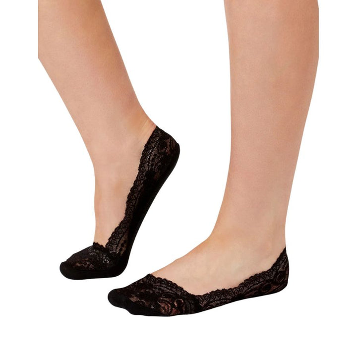 2PP LACE FOOTLET - BLACK