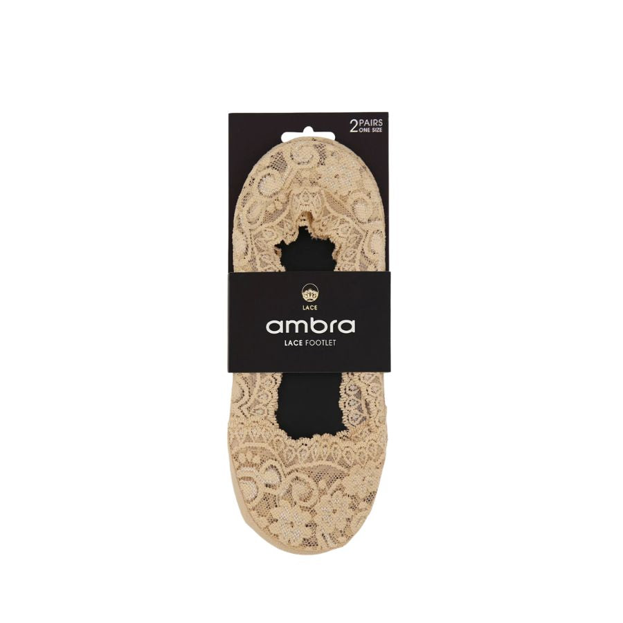 2PP LACE FOOTLET - NATURAL