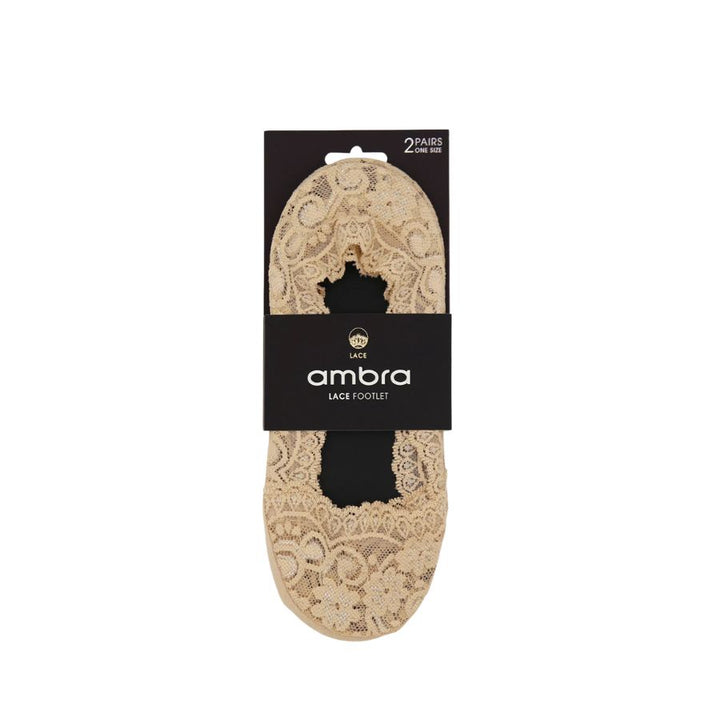 2PP LACE FOOTLET - NATURAL