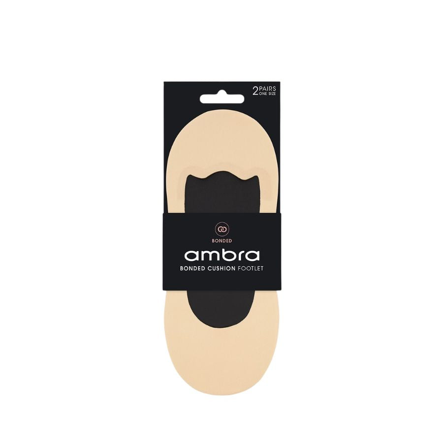 BONDED CUSHION FOOTLET 2 PACK - NUDE