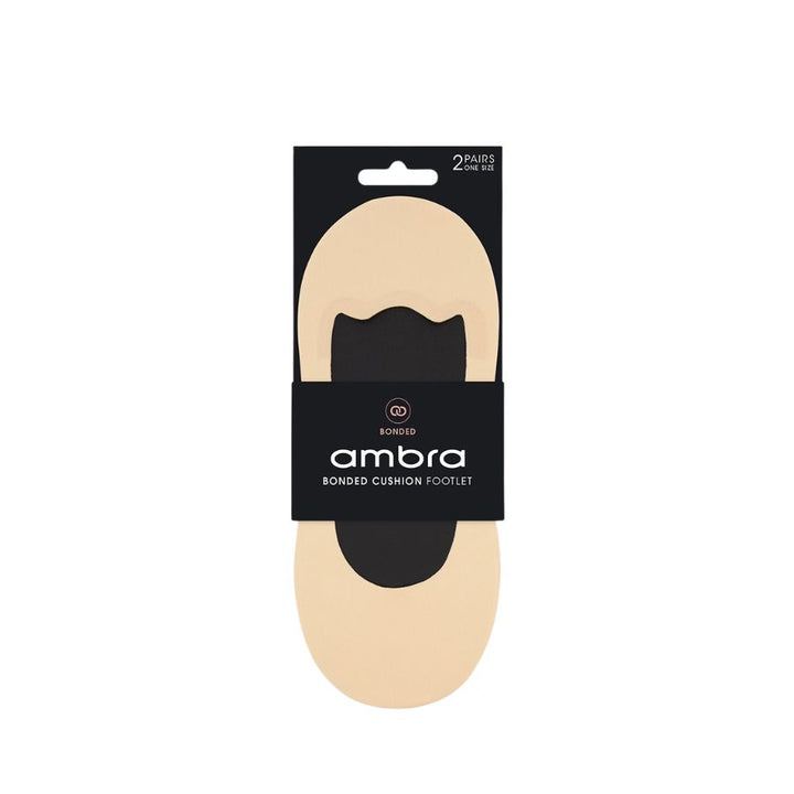 BONDED CUSHION FOOTLET 2 PACK - NUDE