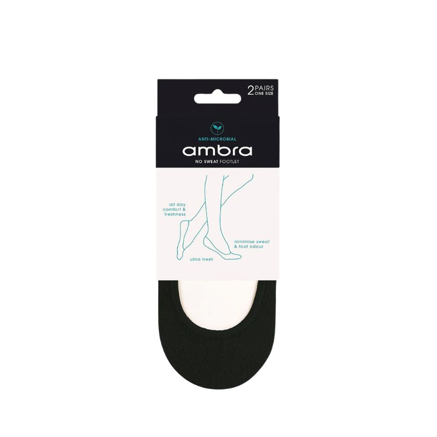 NO SWEAT FOOTLET 2PP - BLACK