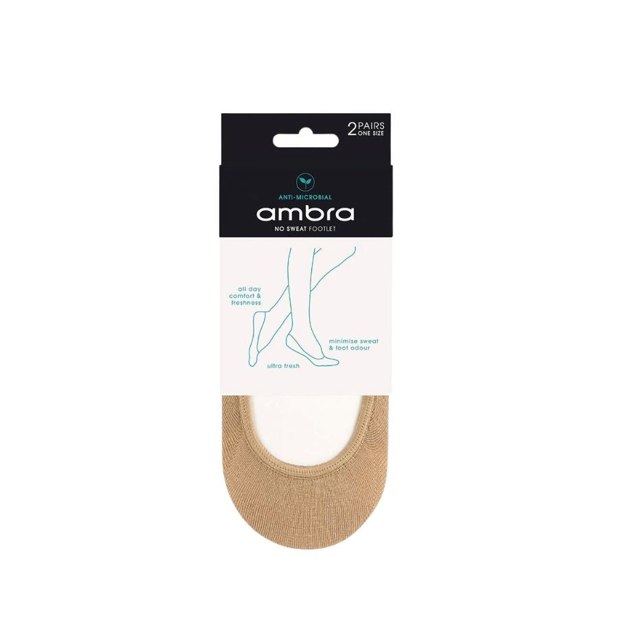NO SWEAT FOOTLET 2PP - NATURAL