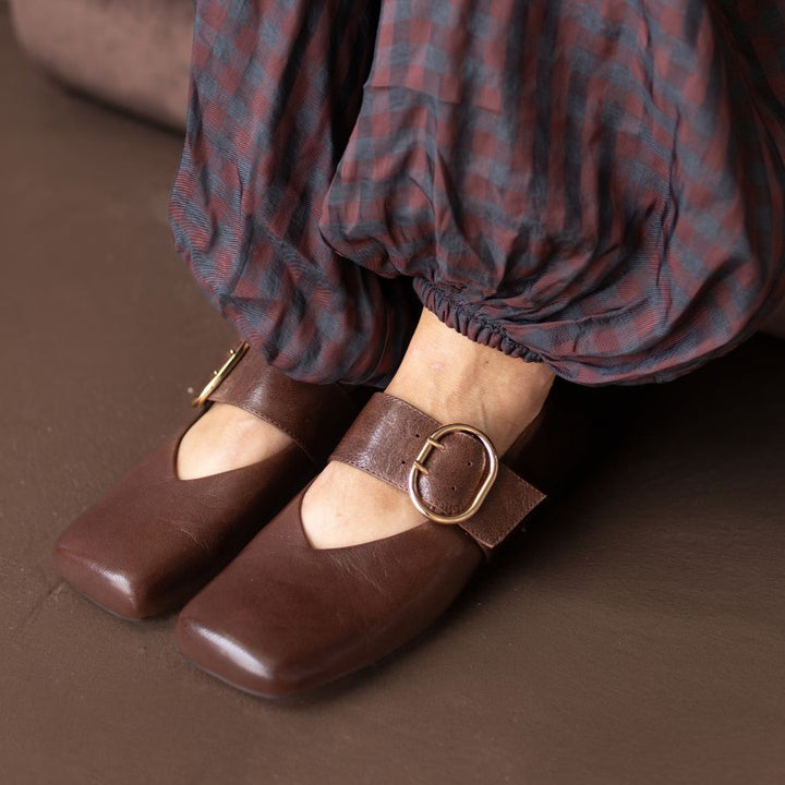 ANKITAH - CHOC POLISH LEATHER