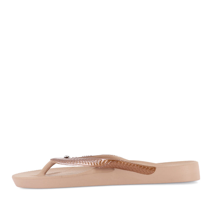 ARCH SUPPORT SHIMMER THONGS - BRONZE SHIMMER