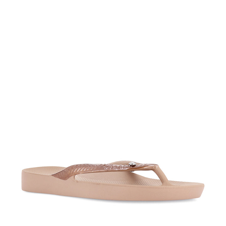 ARCH SUPPORT SHIMMER THONGS - BRONZE SHIMMER