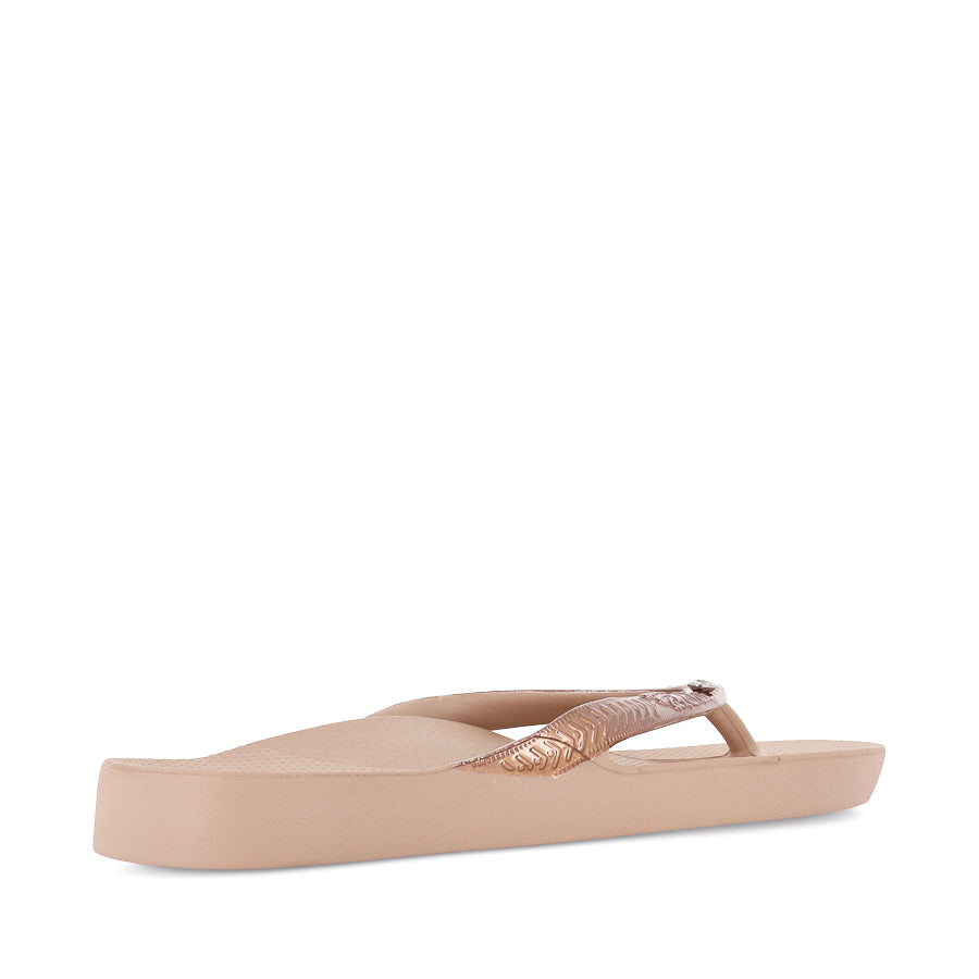 ARCH SUPPORT SHIMMER THONGS - BRONZE SHIMMER