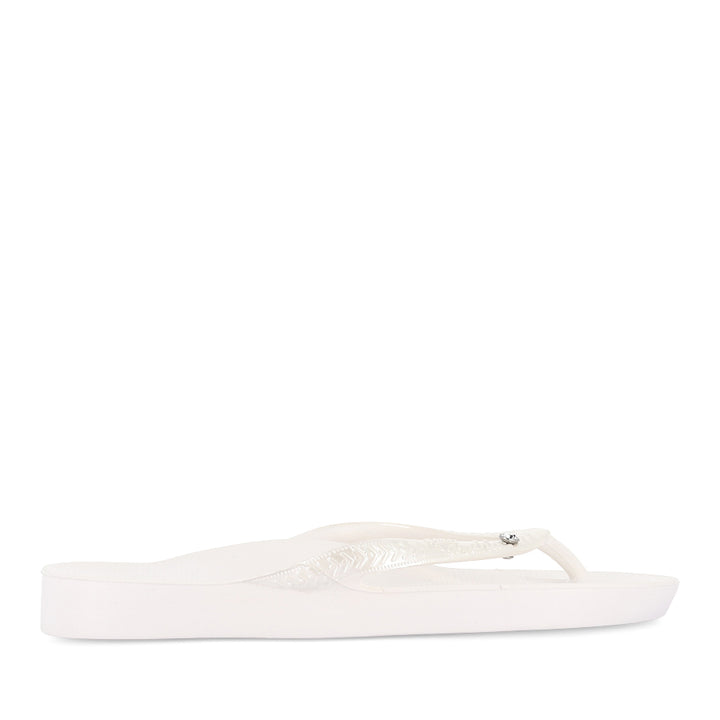 ARCH SUPPORT SHIMMER THONGS - PEARL SHIMMER