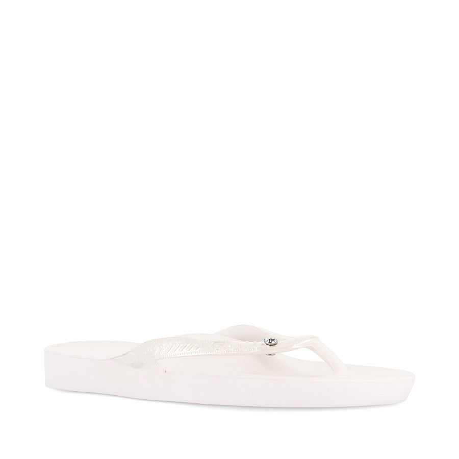 ARCH SUPPORT SHIMMER THONGS - PEARL SHIMMER