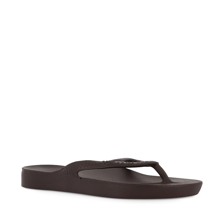 ARCH SUPPORT THONGS - BROWN