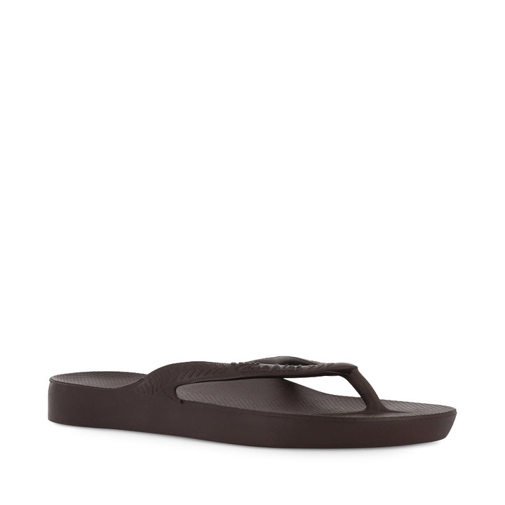 ARCH SUPPORT THONGS - BROWN