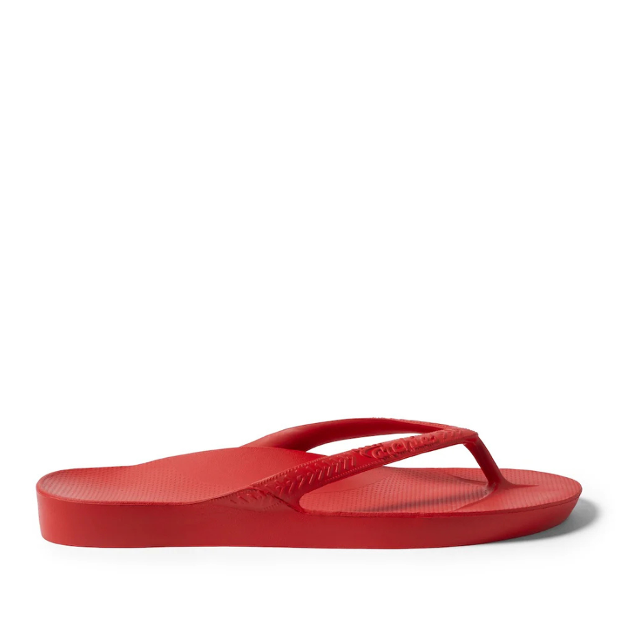 ARCH SUPPORT THONGS - CHILLI RED