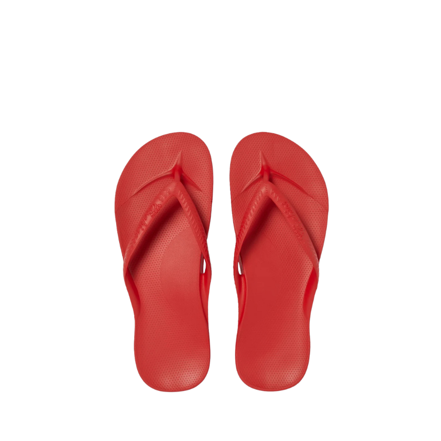 ARCH SUPPORT THONGS - CHILLI RED
