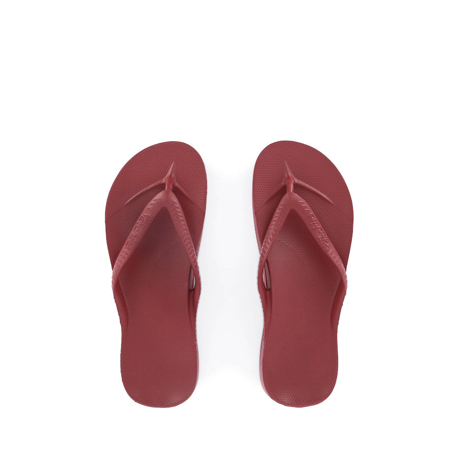 ARCH SUPPORT THONGS - SANGRIA RED