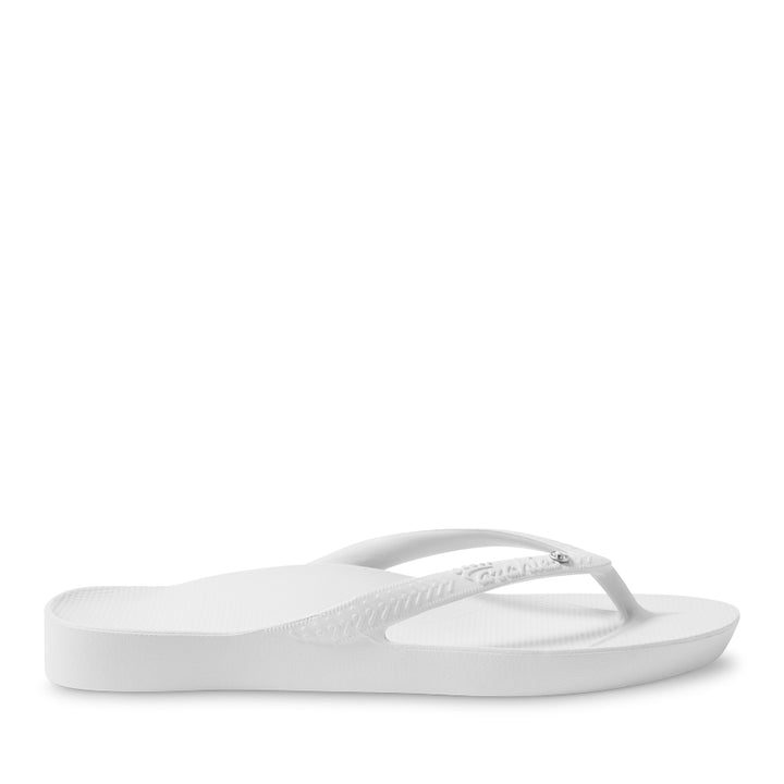ARCH SUPPORT THONGS - WHITE CRYSTAL