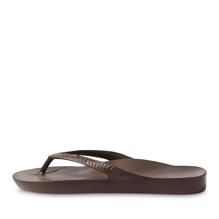 ARCH SUPPORT THONGS - BROWN