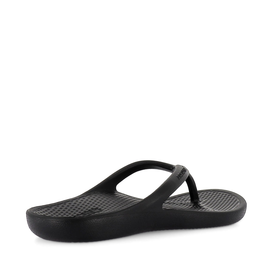 REBOUND ORTHOTIC THONGS - BLACK