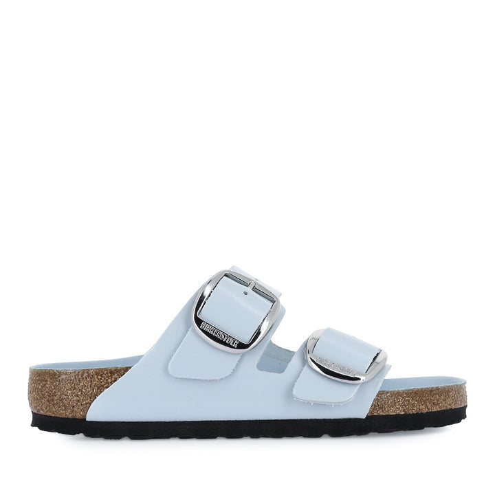 ARIZONA BIG BUCKLE - HIGH SHINE BABY BLUE LEATHER