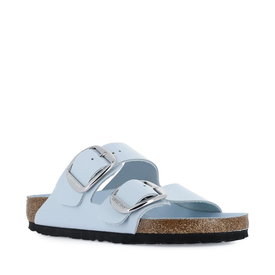ARIZONA BIG BUCKLE - HIGH SHINE BABY BLUE LEATHER