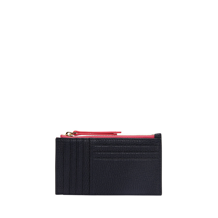 WALLET COMPACT - NAVY PEBBLE