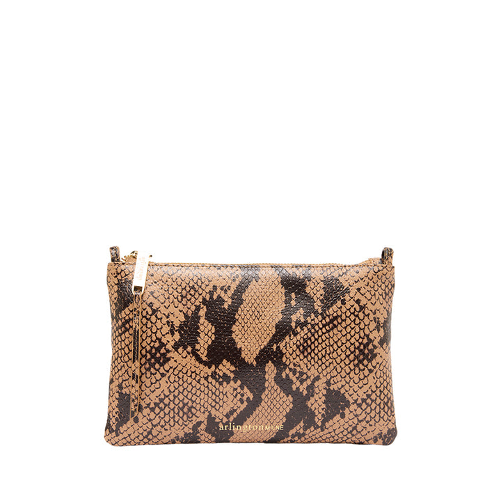 MOLLY CROSSBODY - CAMEL PYTHON