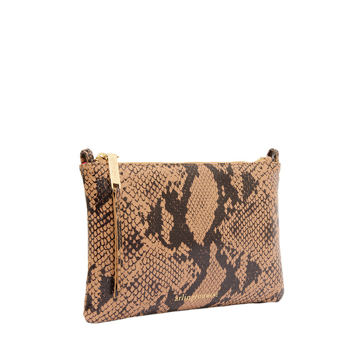MOLLY CROSSBODY - CAMEL PYTHON