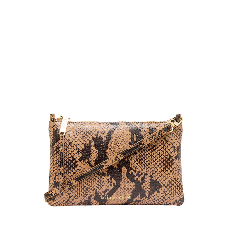 MOLLY CROSSBODY - CAMEL PYTHON