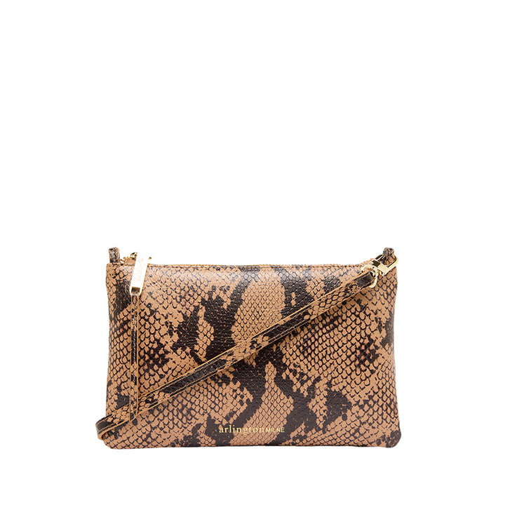 MOLLY CROSSBODY - CAMEL PYTHON