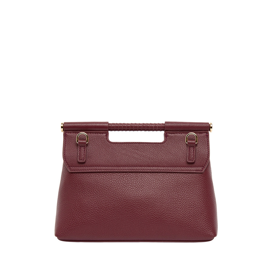 PAYTON HANDBAG - BURGUNDY PEBBLE LEATHER